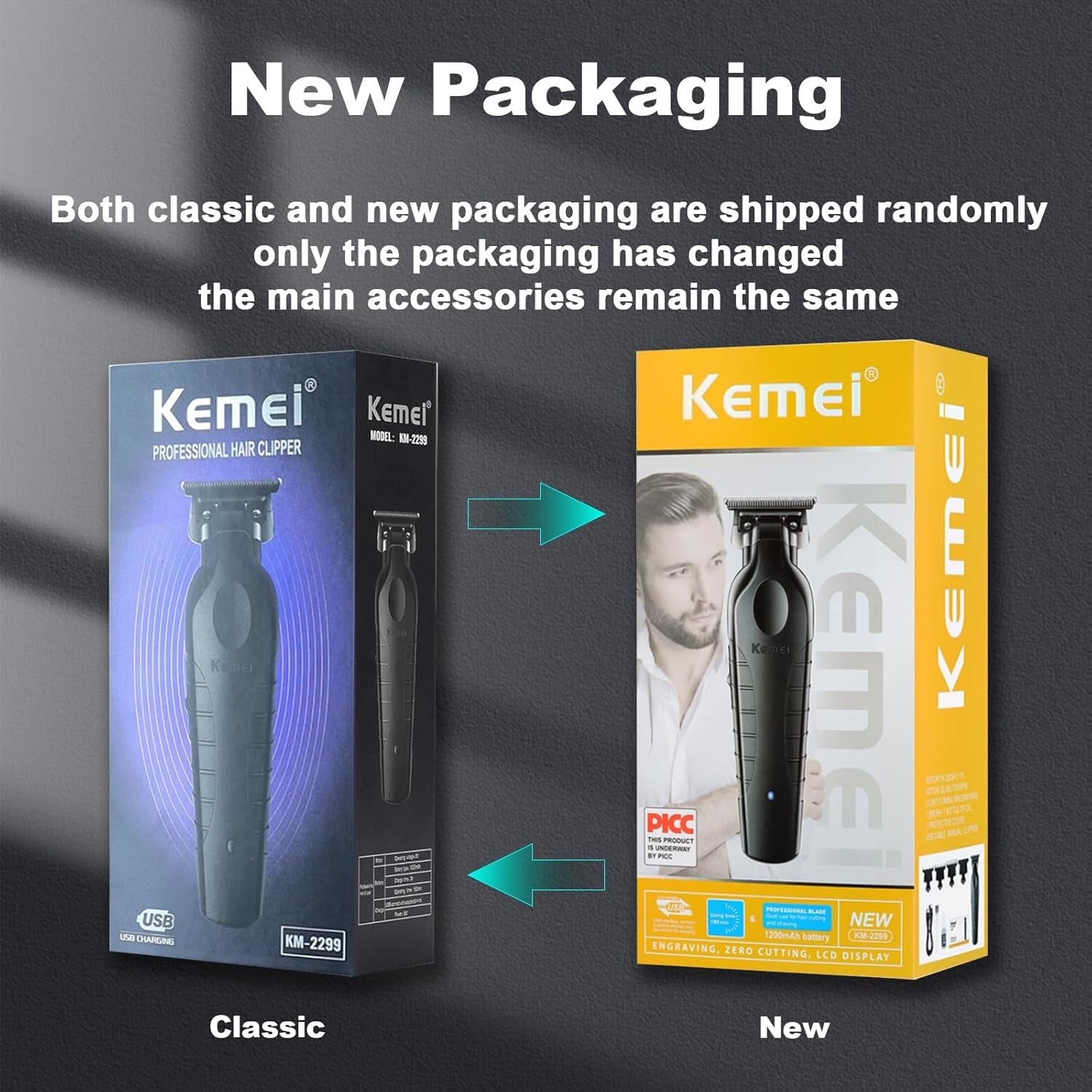 KEMEI 2299 Professional Trimmer for Men – Precision Grooming Made Easy